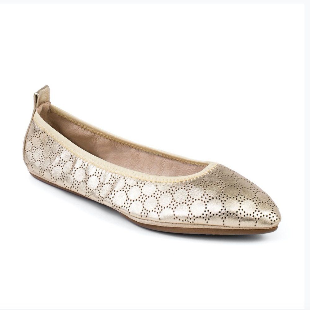 Vienna-P - Gold Perf Nappa Leather